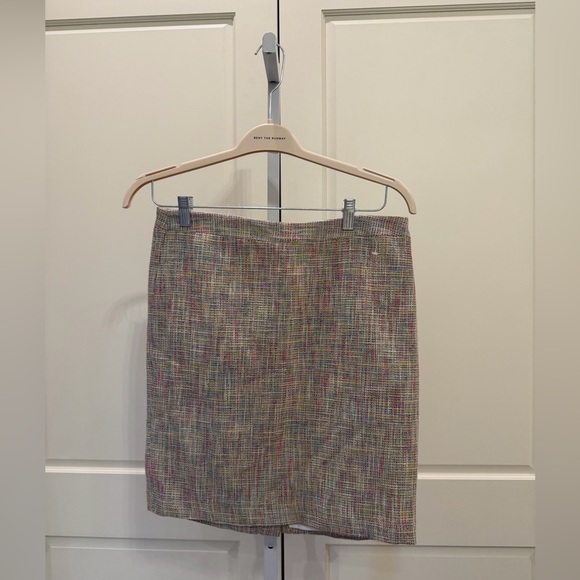 LOFT Dresses & Skirts - Loft Skirt Womens 10P Multicolor Pencil Mini Tweed Zipped Lined